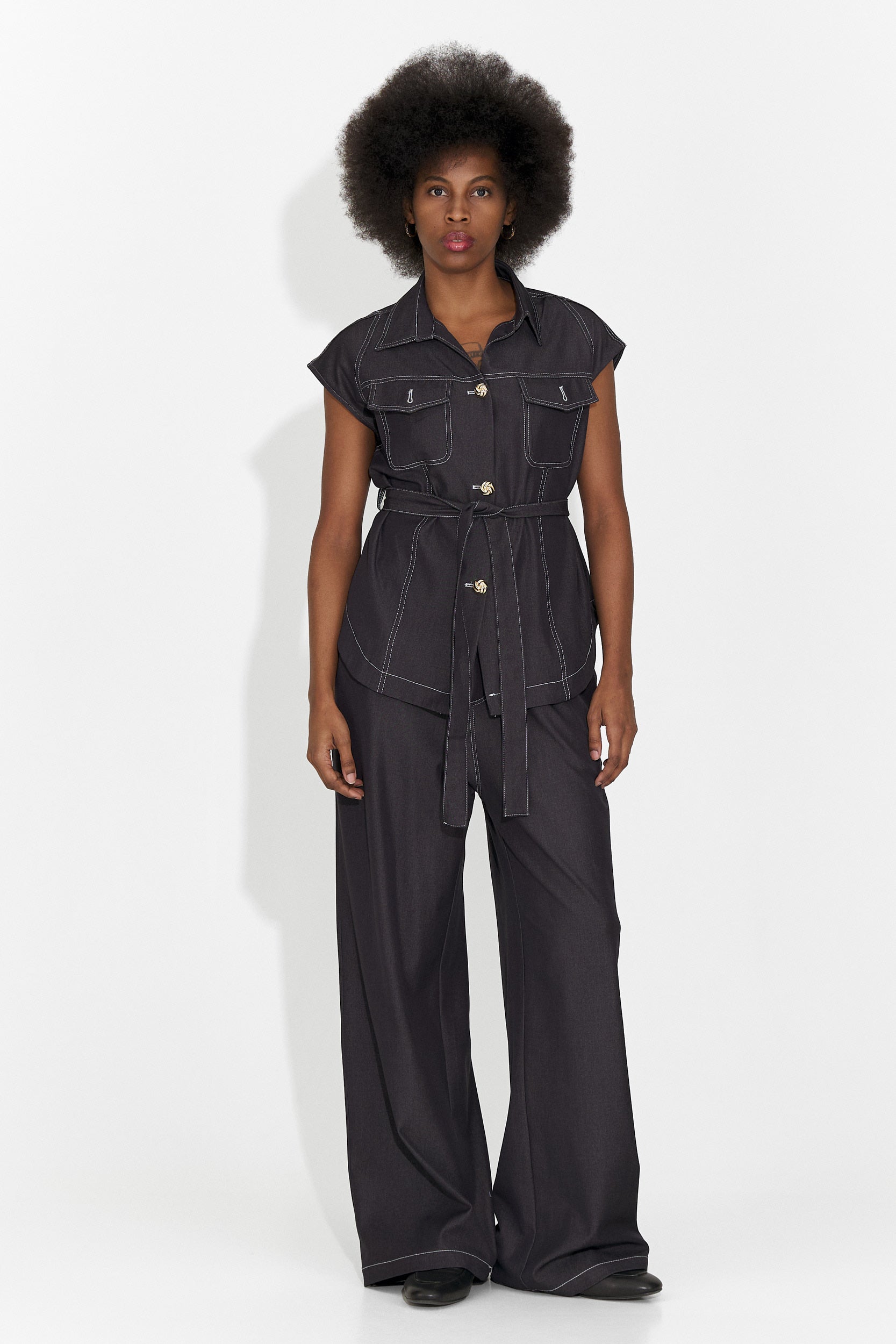 Compleu dama casual negru Enolia Bogas