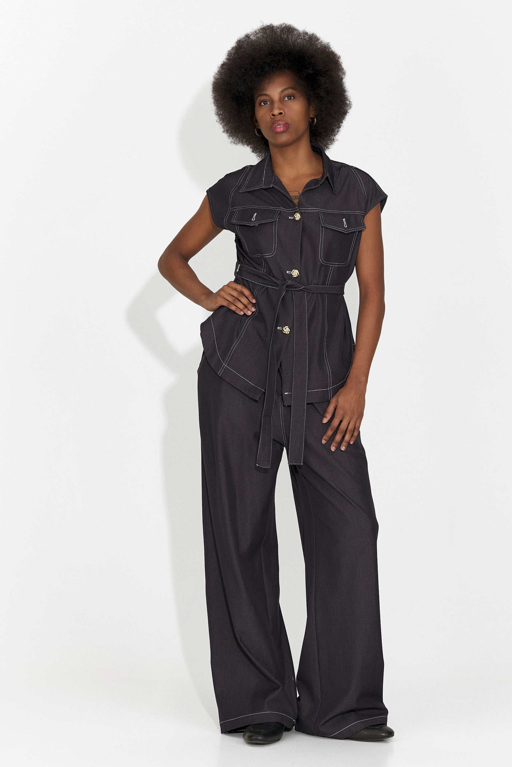 Compleu dama casual negru Enolia Bogas