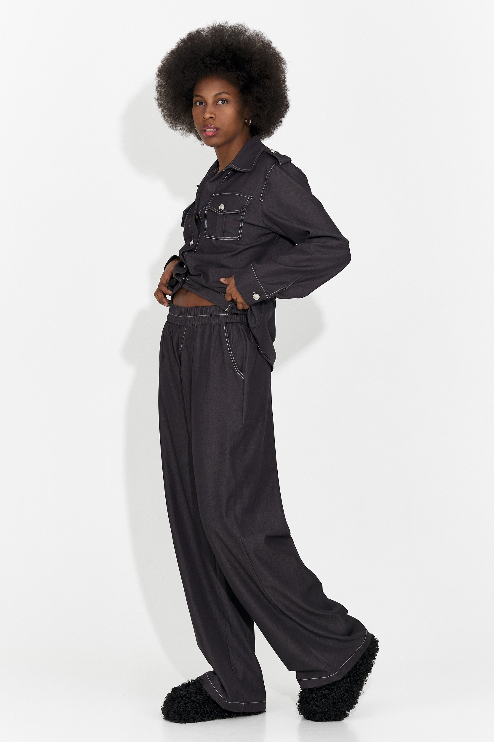 Compleu dama casual negru Vertija Bogas