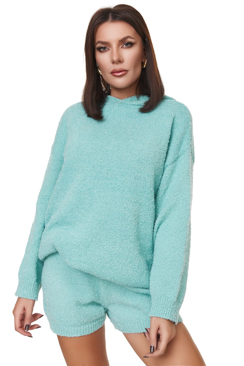 Ladies casual turquoise Cajia Bogas suit