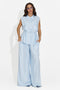 Compleu dama cu pantaloni bleu Yvaine Bogas