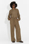 Compleu dama cu pantaloni maro Tulip Bogas