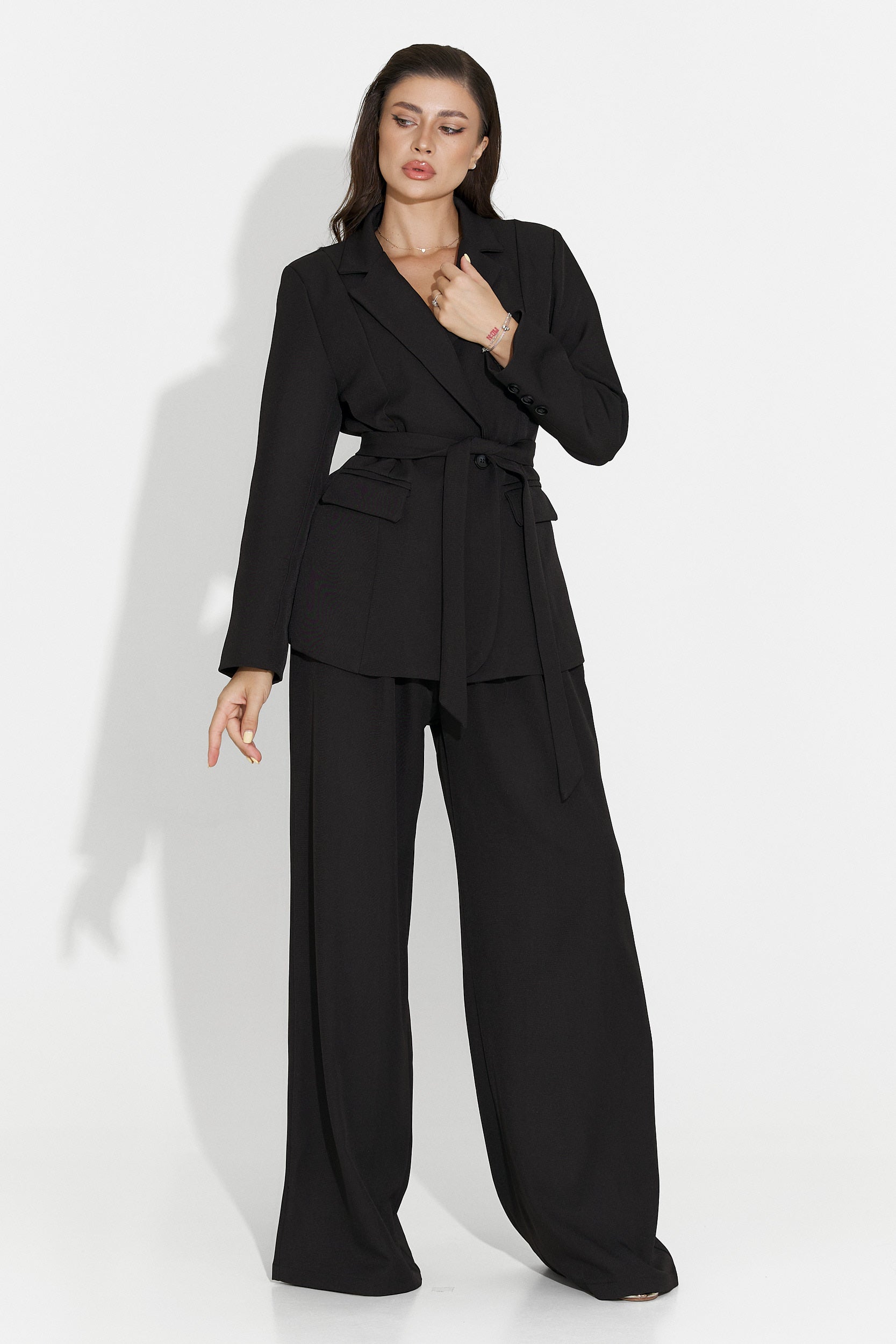 Compleu dama cu pantaloni negru Aydena Bogas