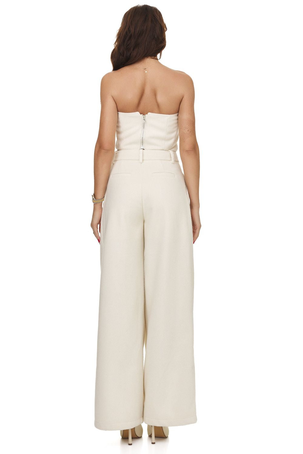 Compleu dama elegant bej Sanelia Bogas