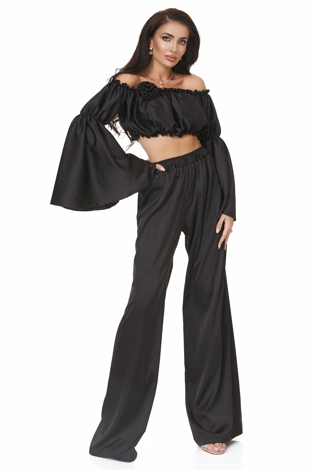 Compleu dama elegant negru Energya Bogas