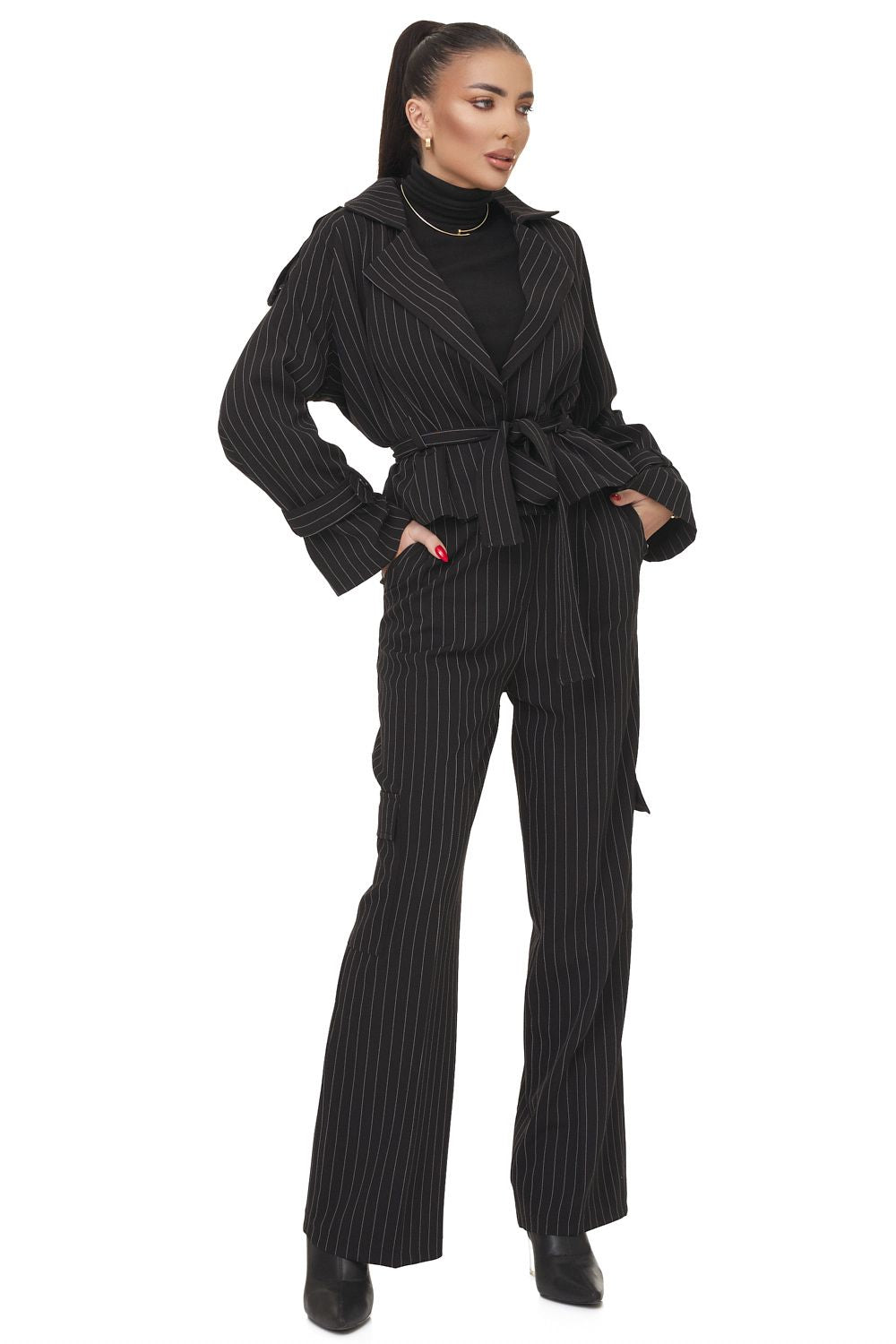 Compleu dama elegant negru Lisyn Bogas