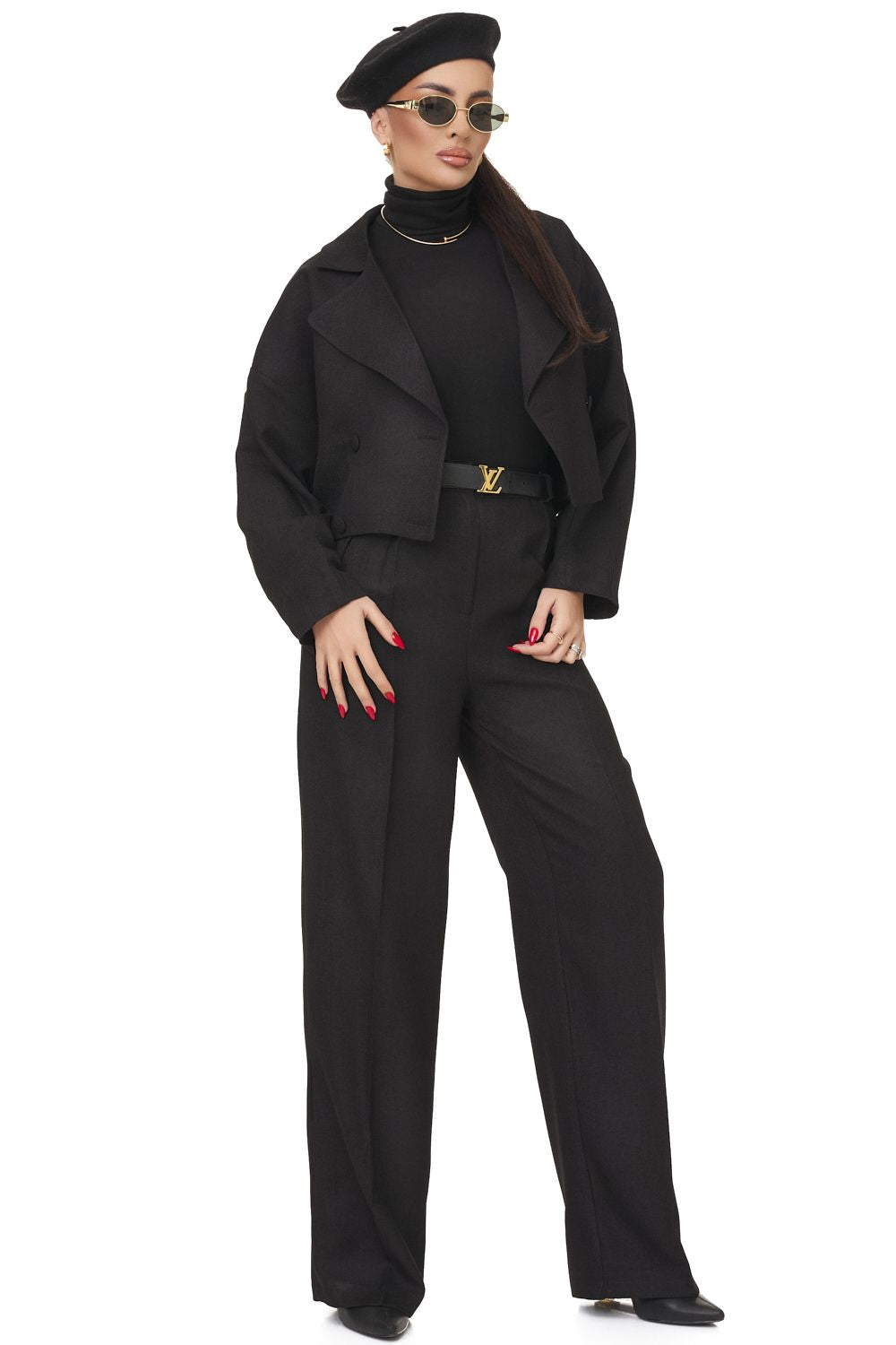 Compleu dama elegant negru Marimo Bogas