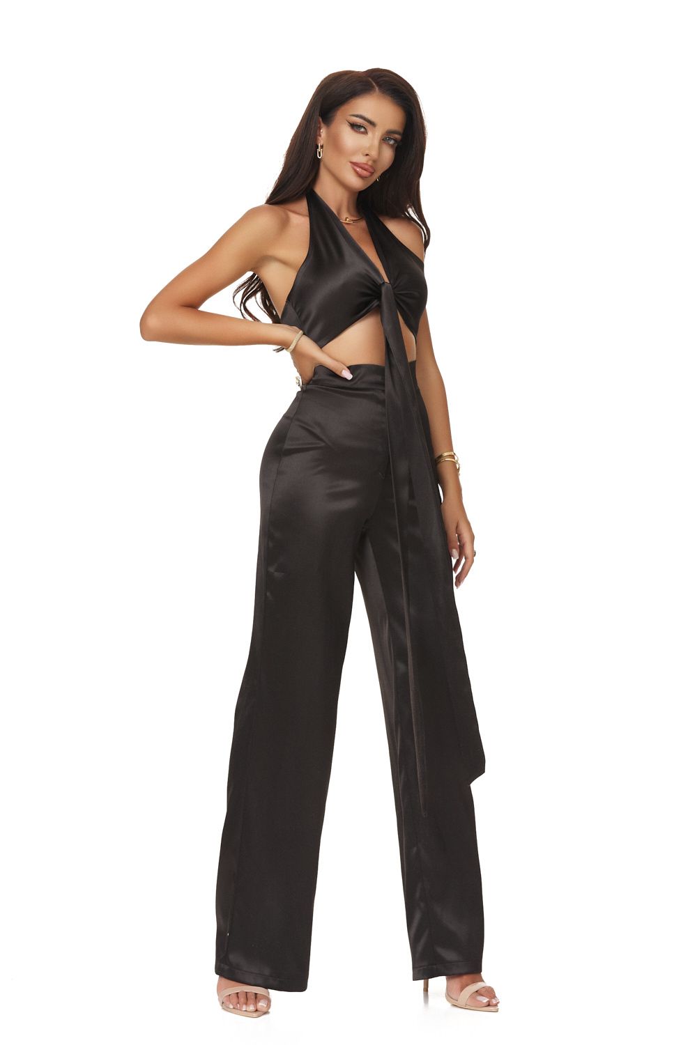 Compleu dama elegant negru Miteza Bogas
