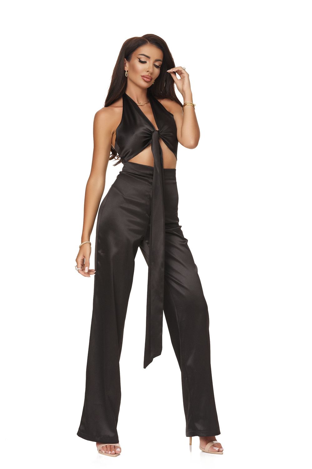 Compleu dama elegant negru Miteza Bogas