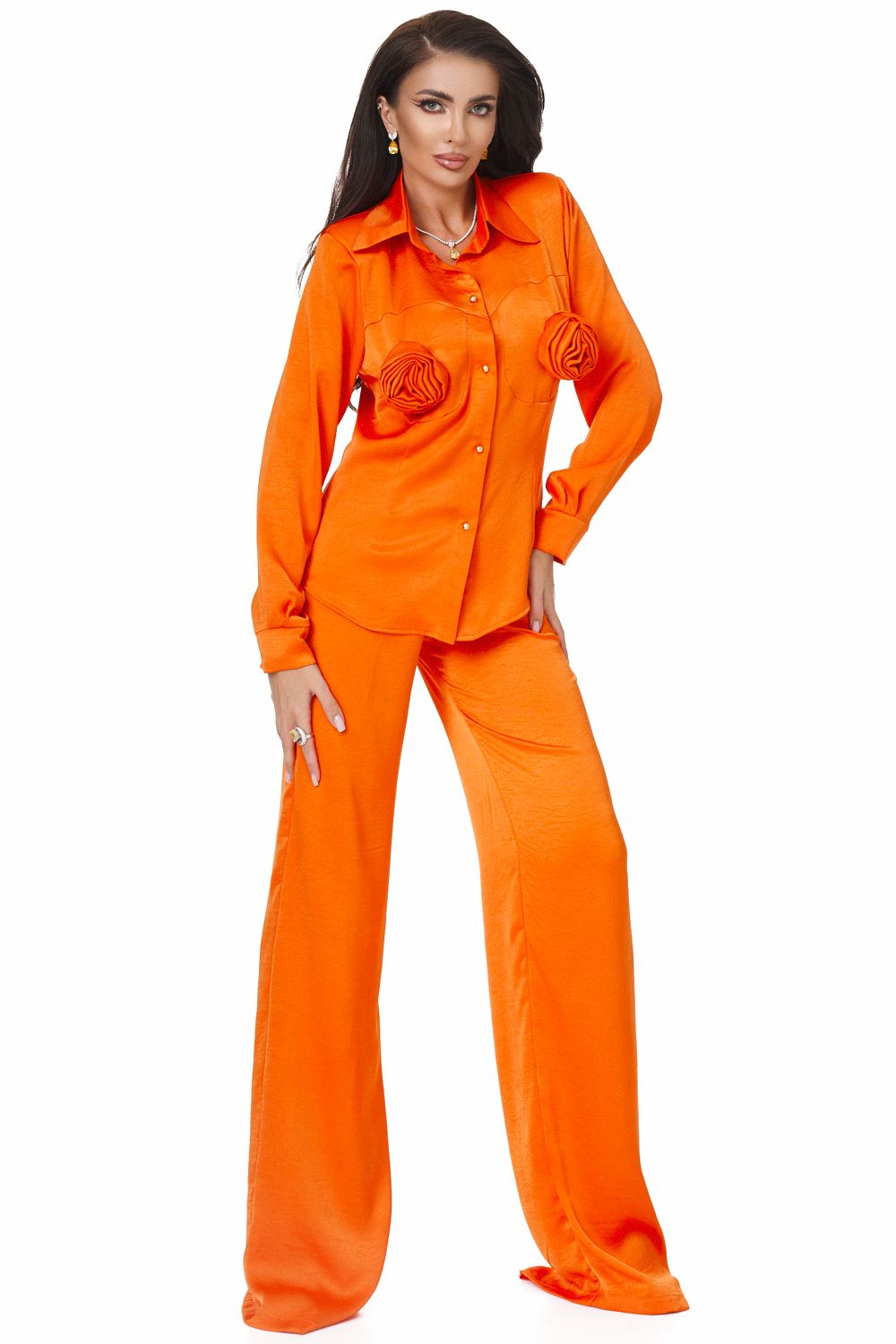 Elegant orange ladies suit Byscona Bogas