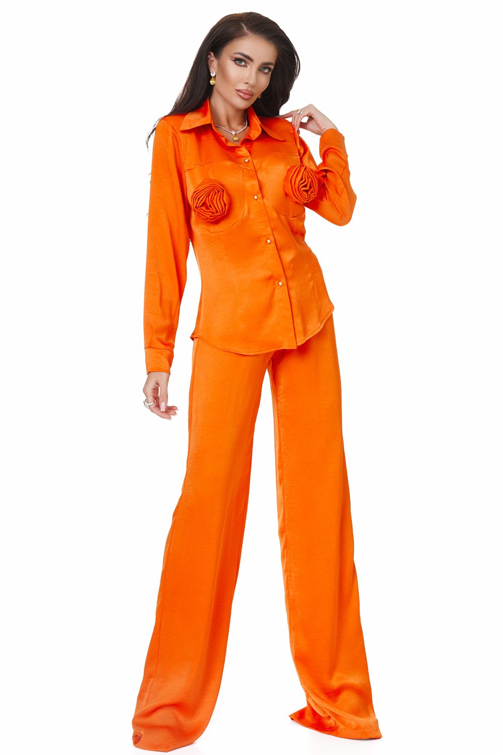 Elegant orange ladies suit Byscona Bogas
