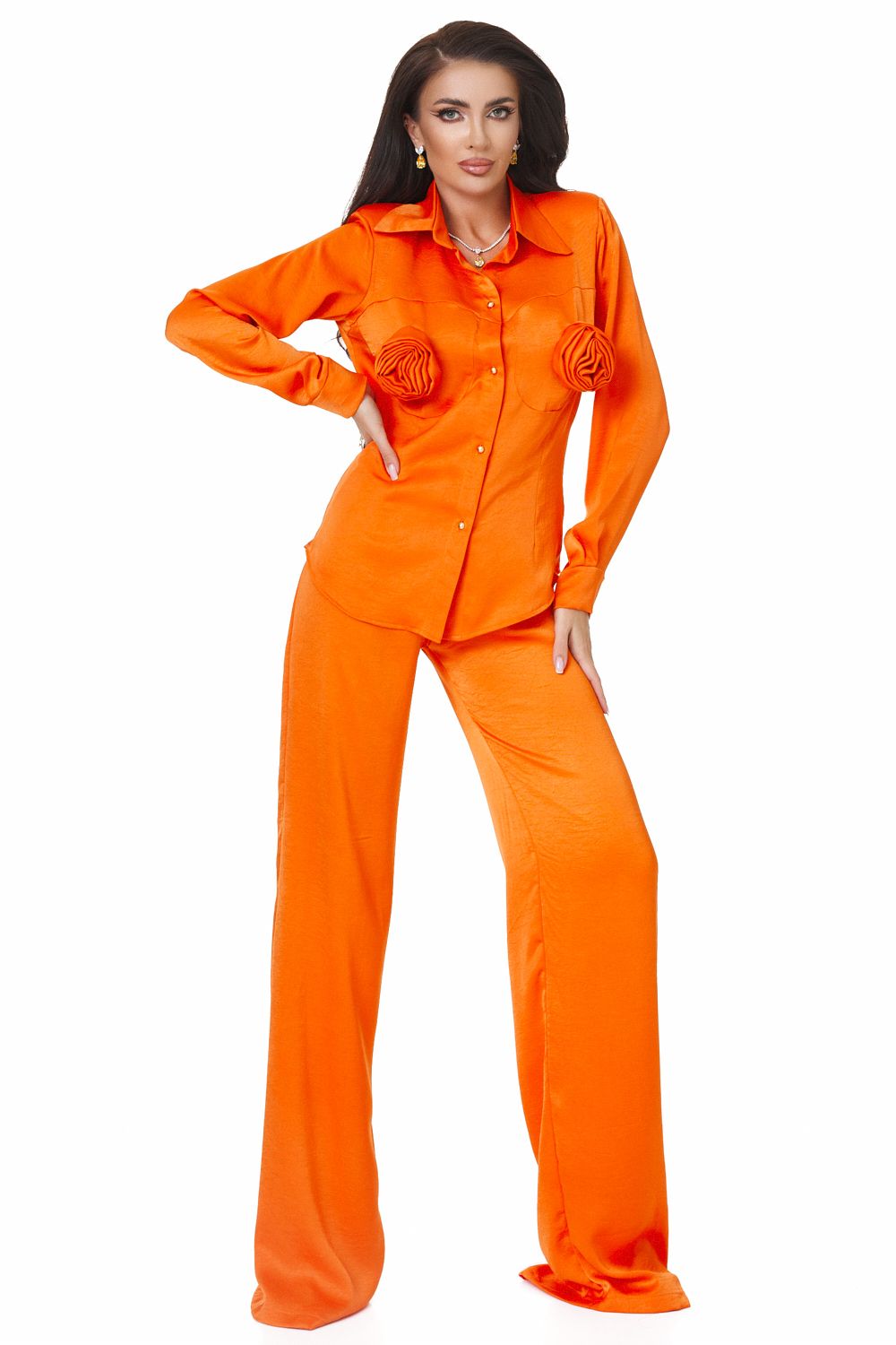 Elegant orange ladies suit Byscona Bogas