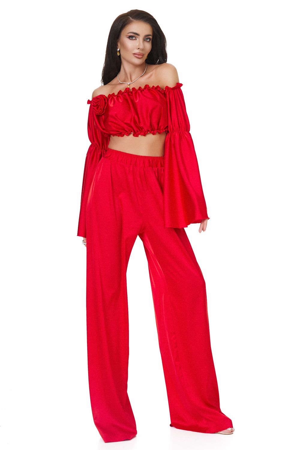 Compleu dama elegant rosu Energya Bogas