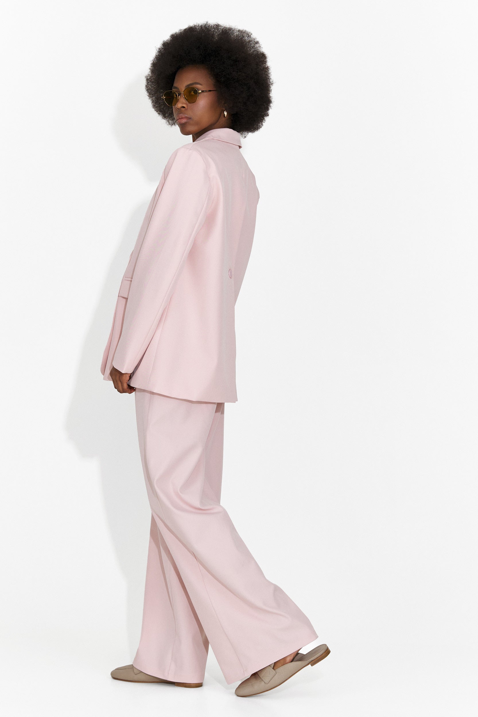 Compleu dama elegant roz Timelia Bogas