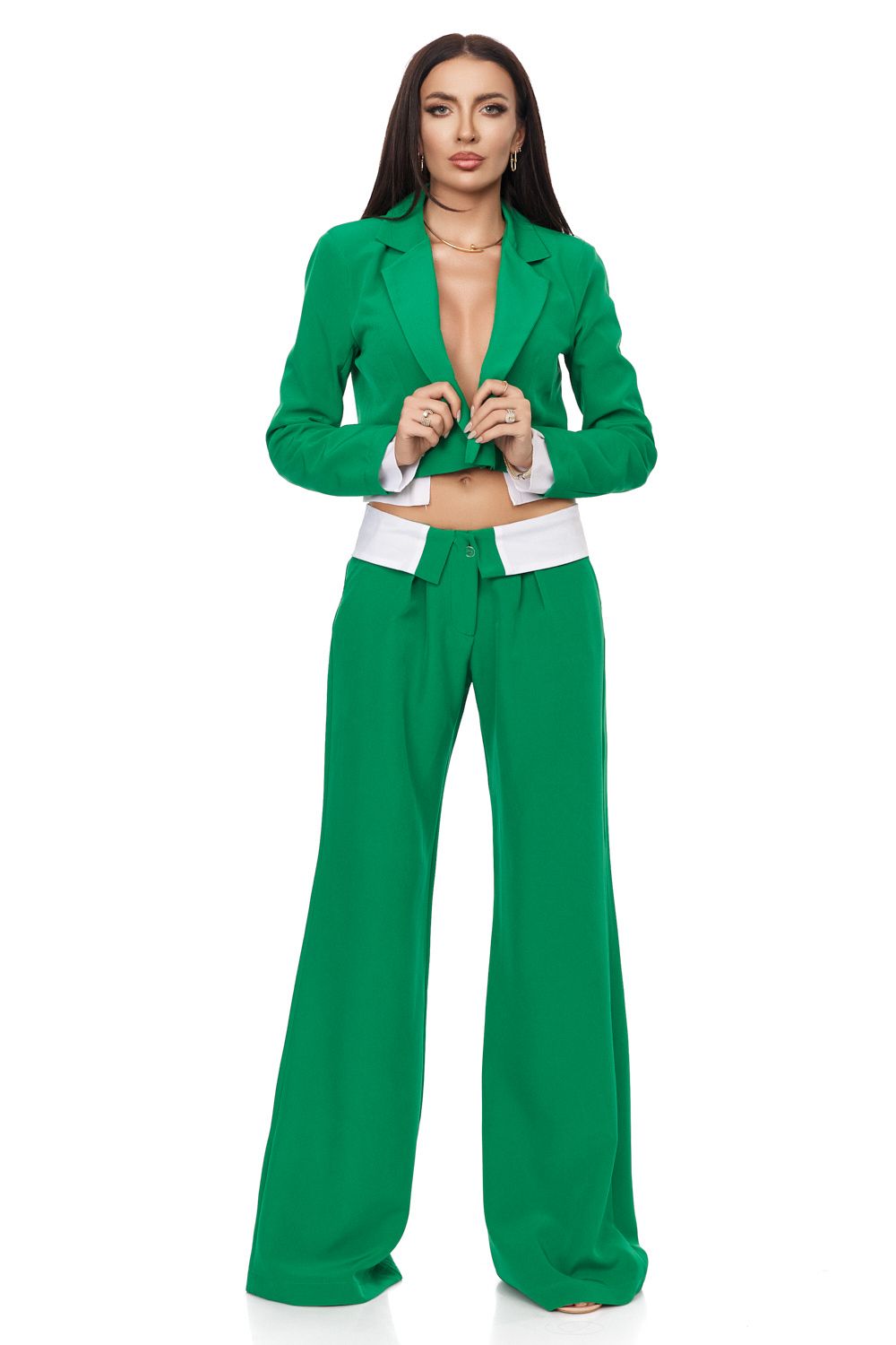 Compleu dama elegant verde Rebira Bogas