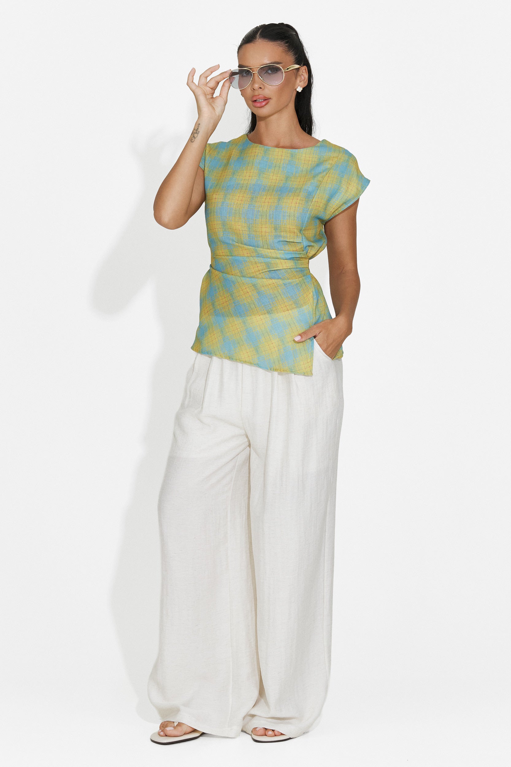 Compleu dama maiou + pantaloni verde Hortisa Bogas
