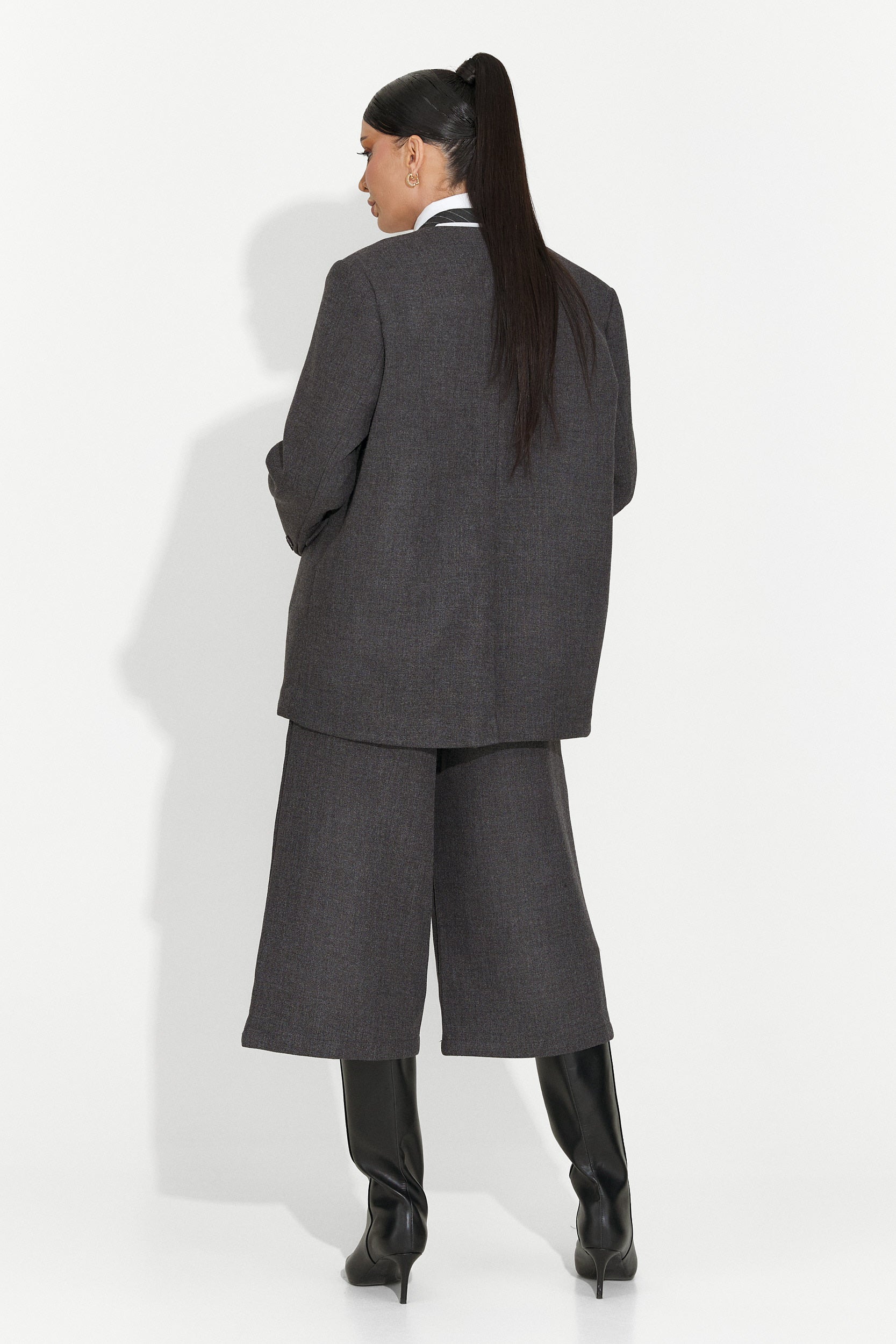 Women's suit pants + jacket + gray tie Astonia Bogas