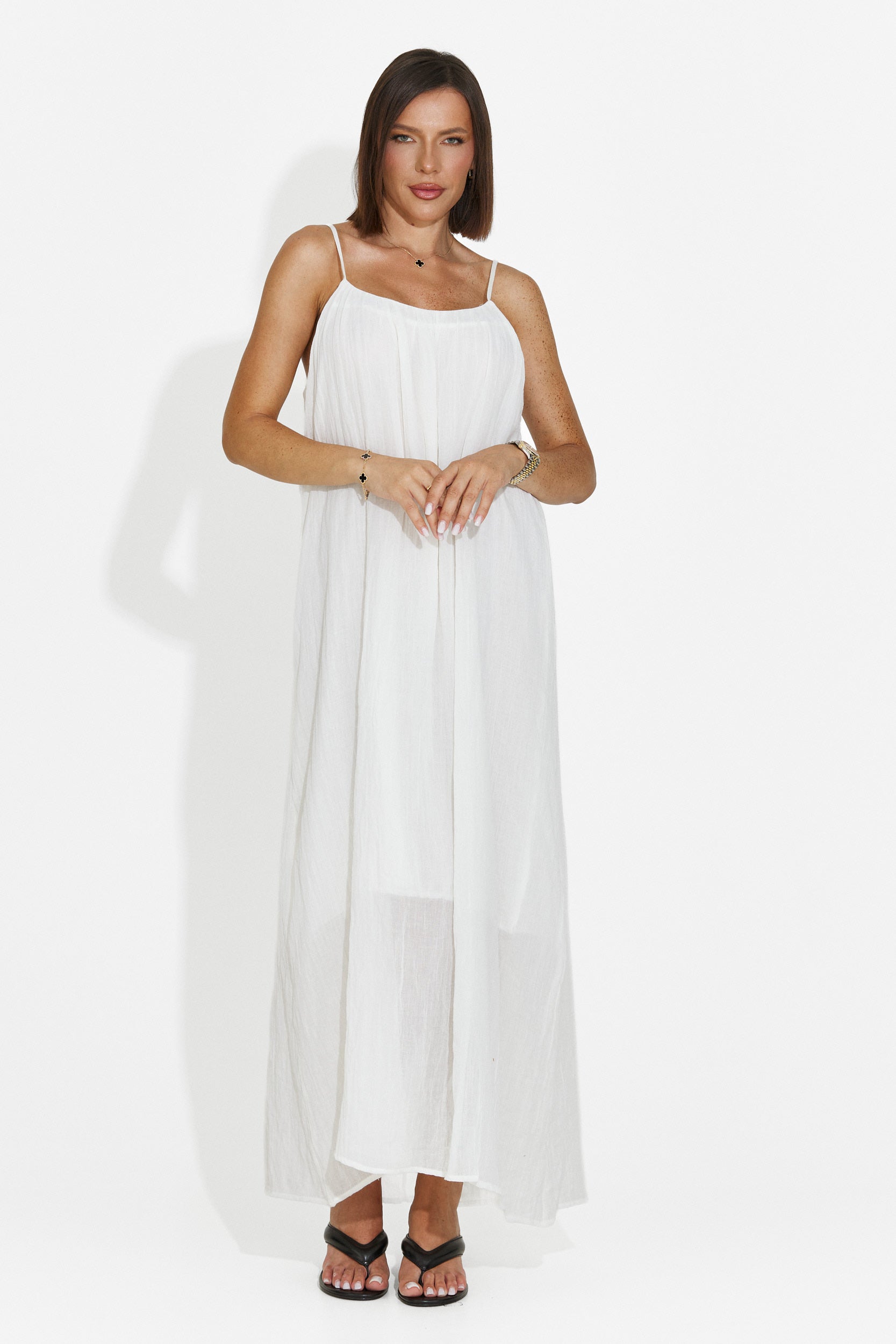 Compleu dama rochie + camasa bej Aishia Bogas