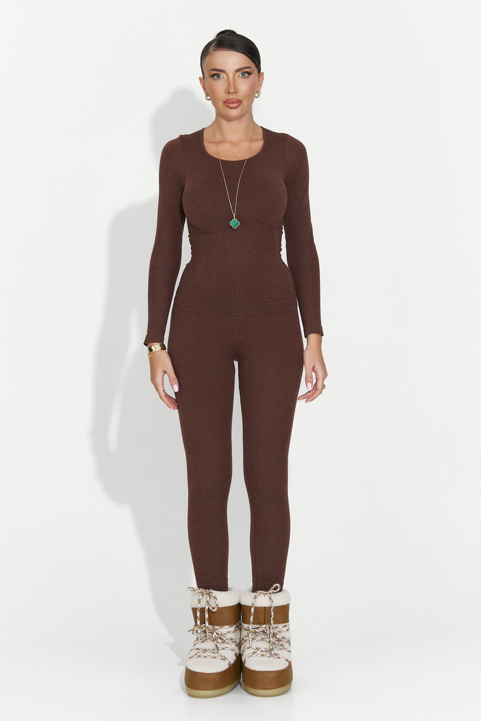 Compleu dama underwear maro Dominia Bogas