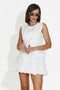 Compleu dama vesta + pantaloni alb Margareta Bogas