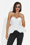 Corset dama casual alb Silviona Bogas