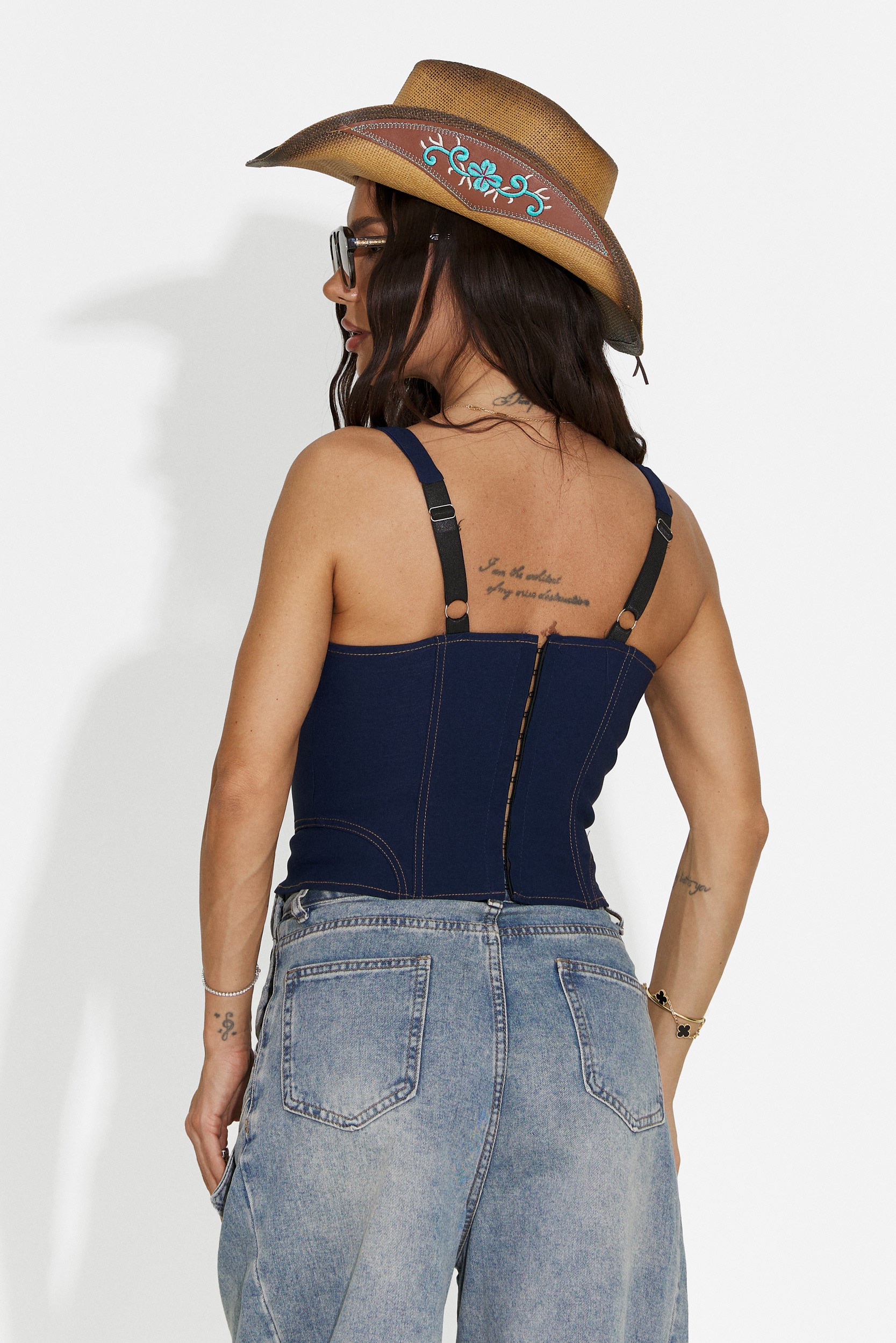 Corset dama casual albastru Veriga Bogas
