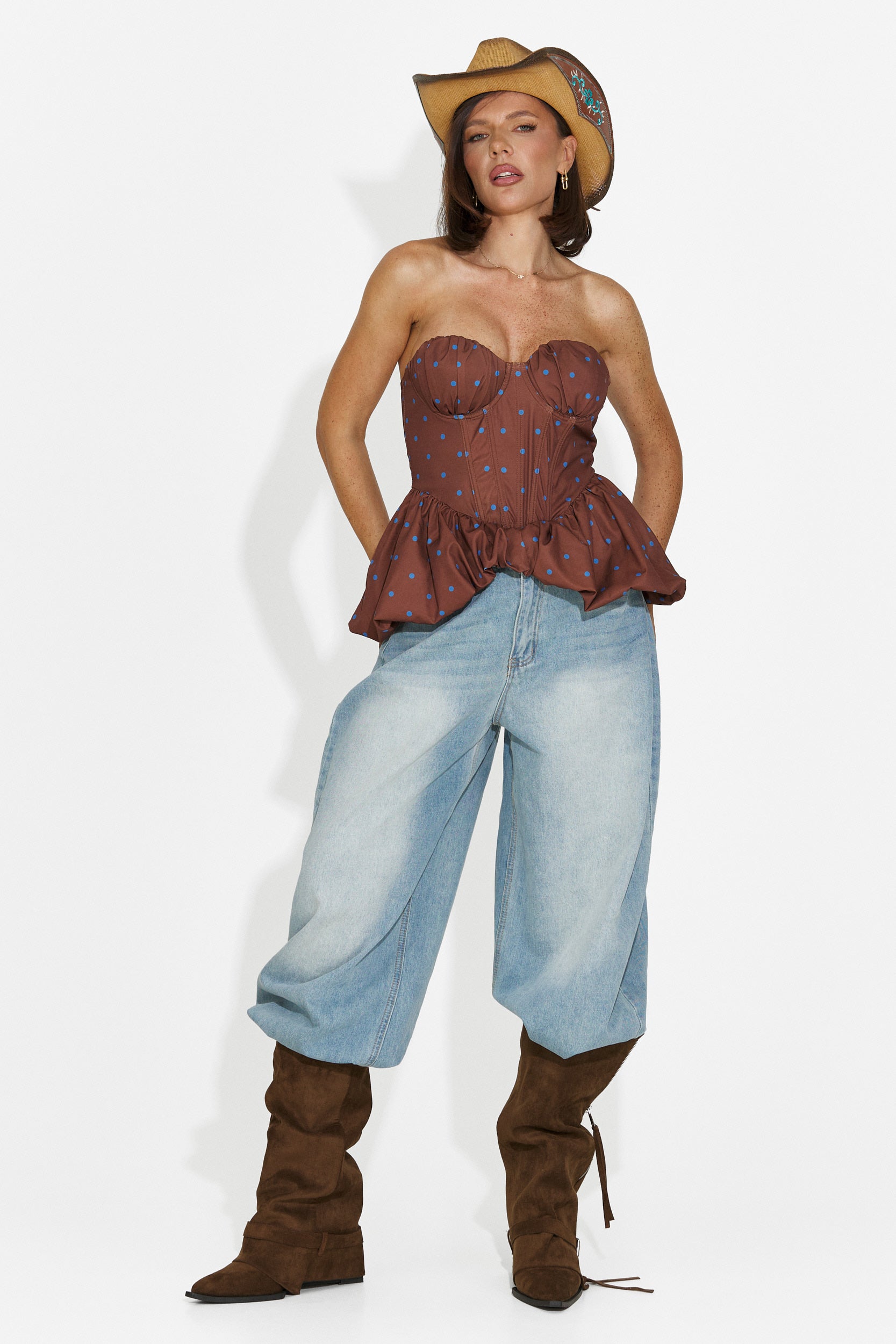 Corset dama casual maro Silviona Bogas