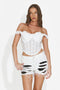 Corset dama elegant alb Jerinas Bogas