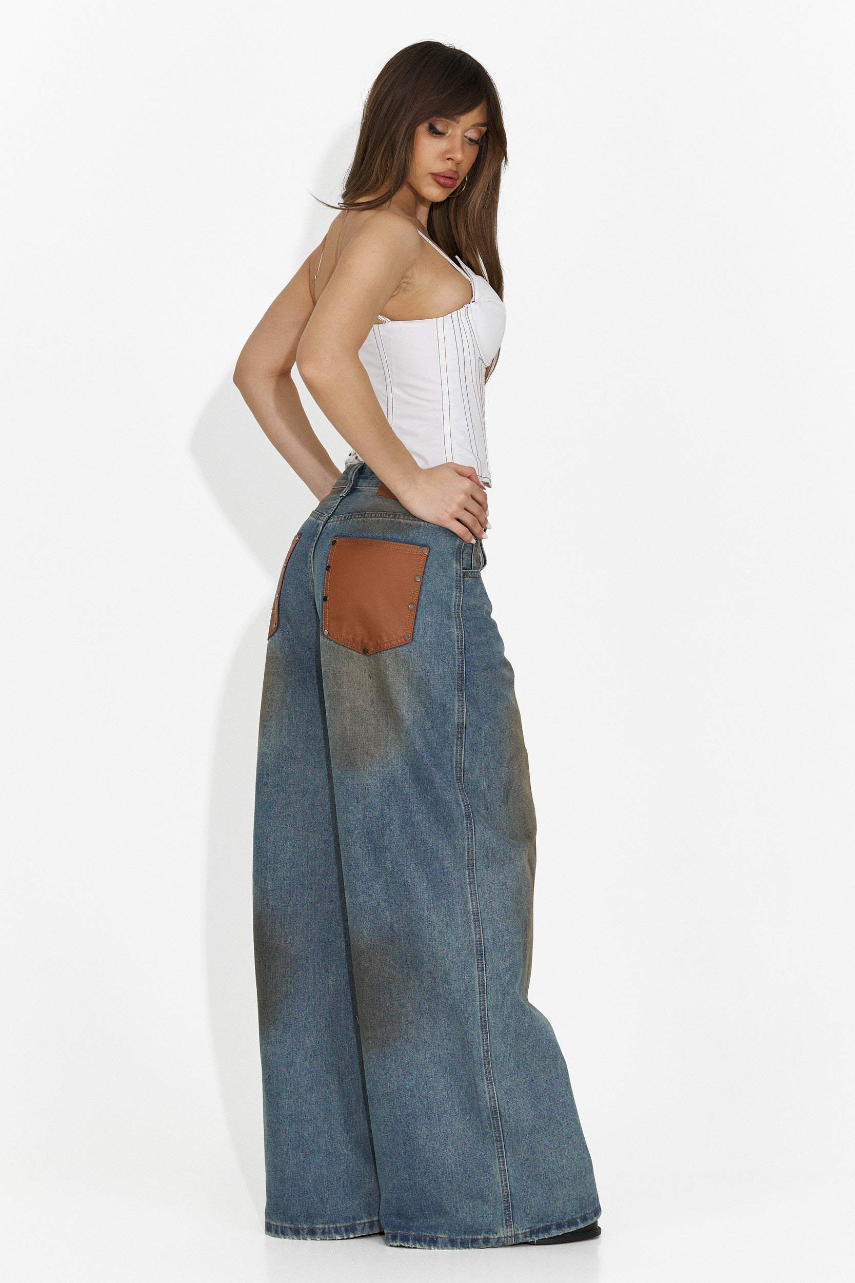 Corset dama elegant alb Karisa Bogas