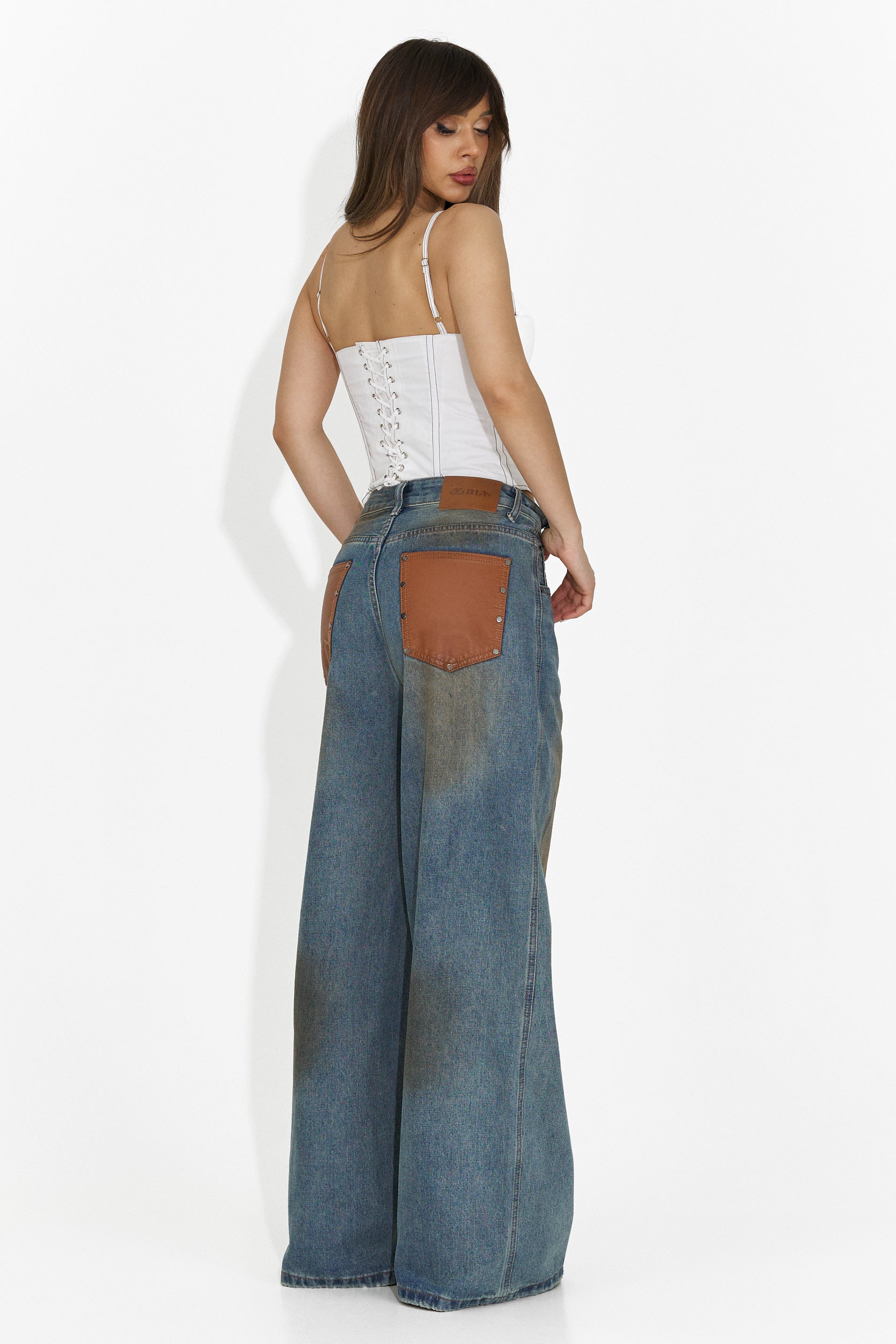 Corset dama elegant alb Karisa Bogas