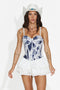 Corset dama elegant bleu Leonda Bogas