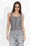 Corset dama elegant gri Suzana Bogas