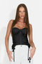 Corset dama elegant negru Storas Bogas