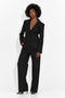 Costum dama 3 piese sacou + corset + pantaloni negru Glimena Bo