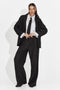 Costum dama 3 piese sacou + pantaloni + cravata negru Manila Bogas
