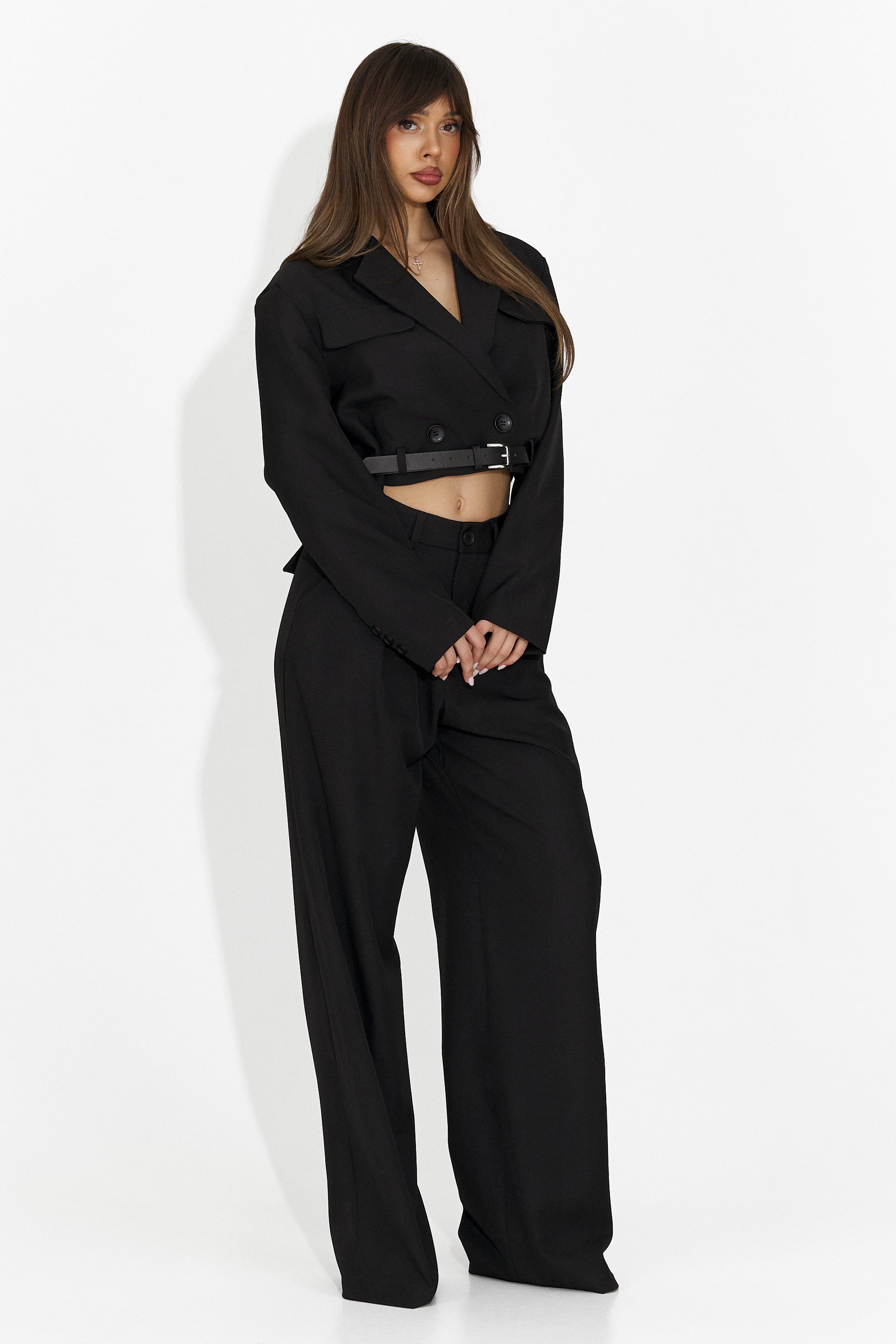 Costum dama elegant negru Esmara Bogas