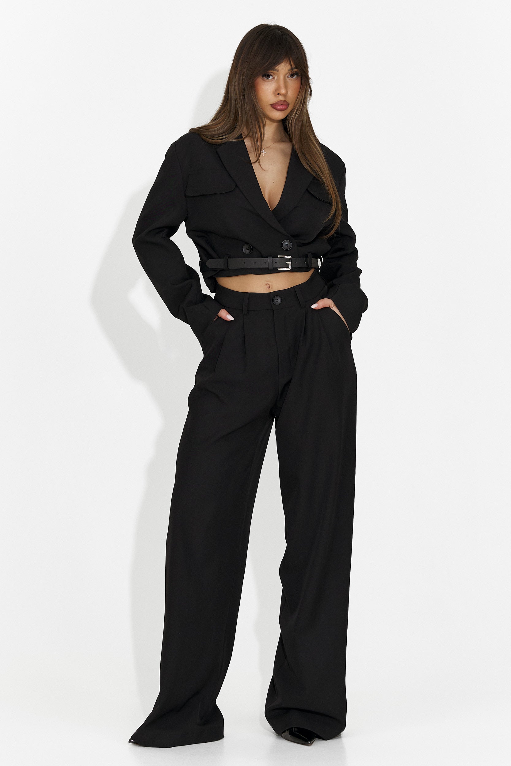 Costum dama elegant negru Esmara Bogas