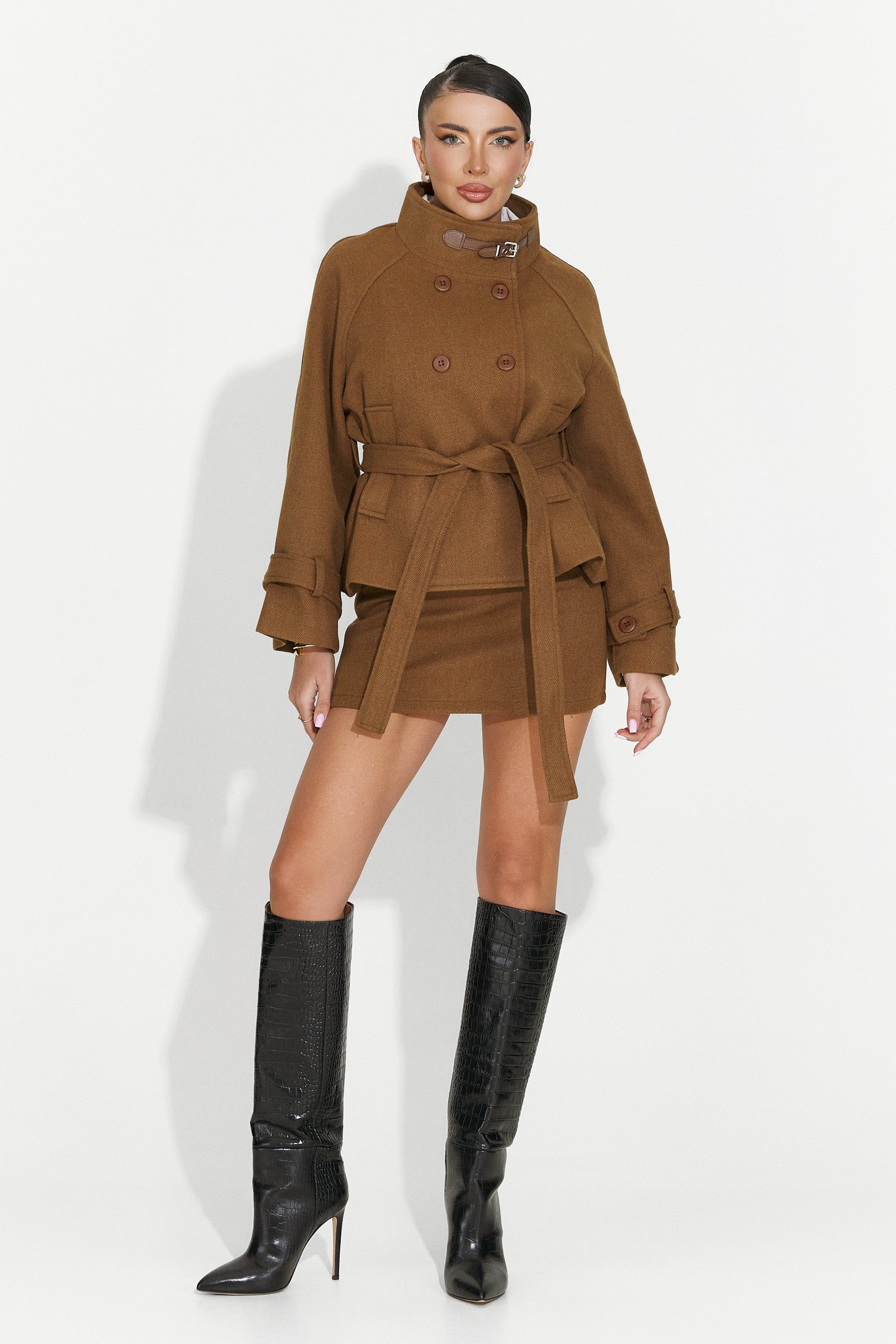 Women's suit jacket + brown skirt Ulmira Bogas