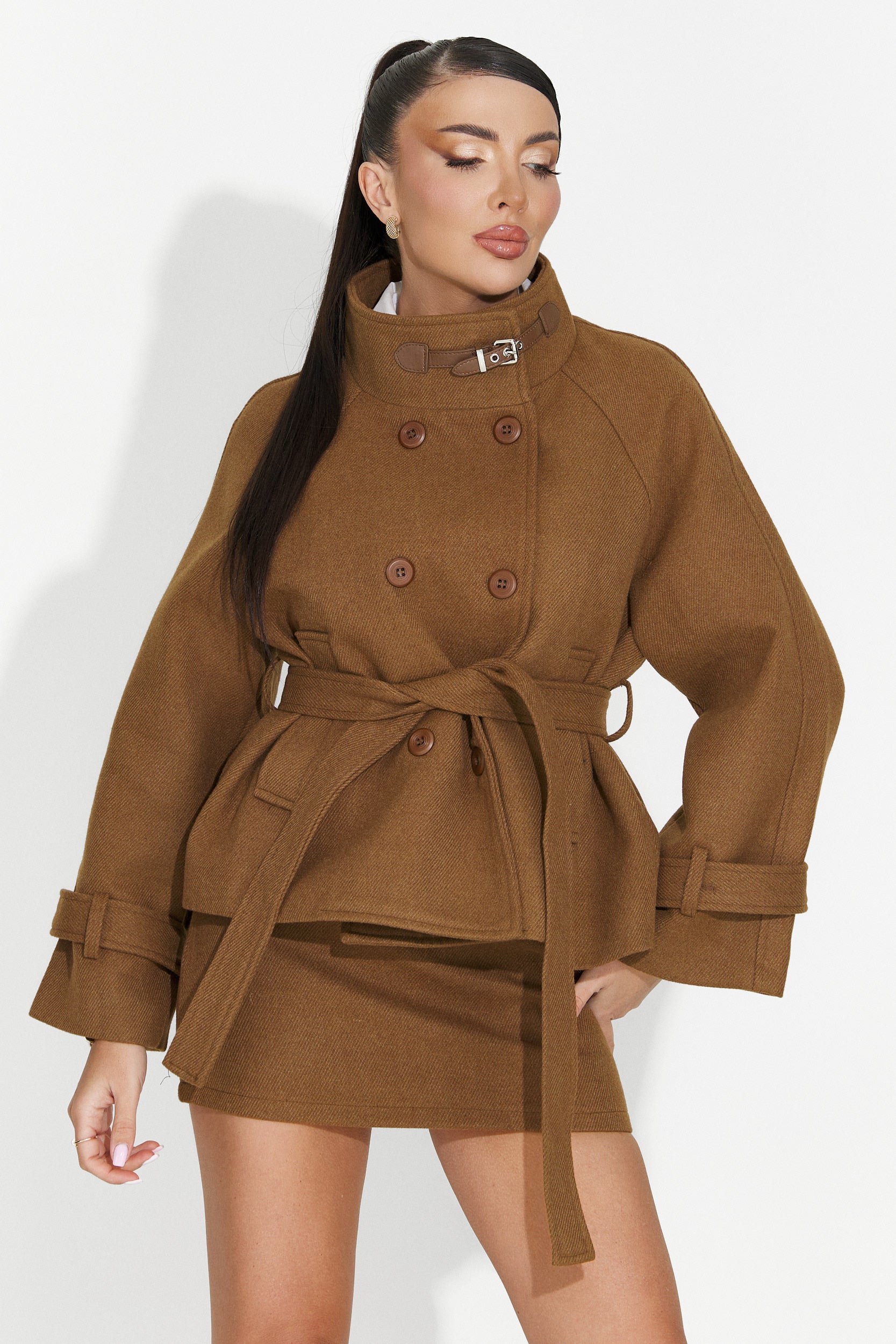 Women's suit jacket + brown skirt Ulmira Bogas