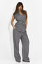 Costum dama vesta + pantaloni gri Lafora Bogas