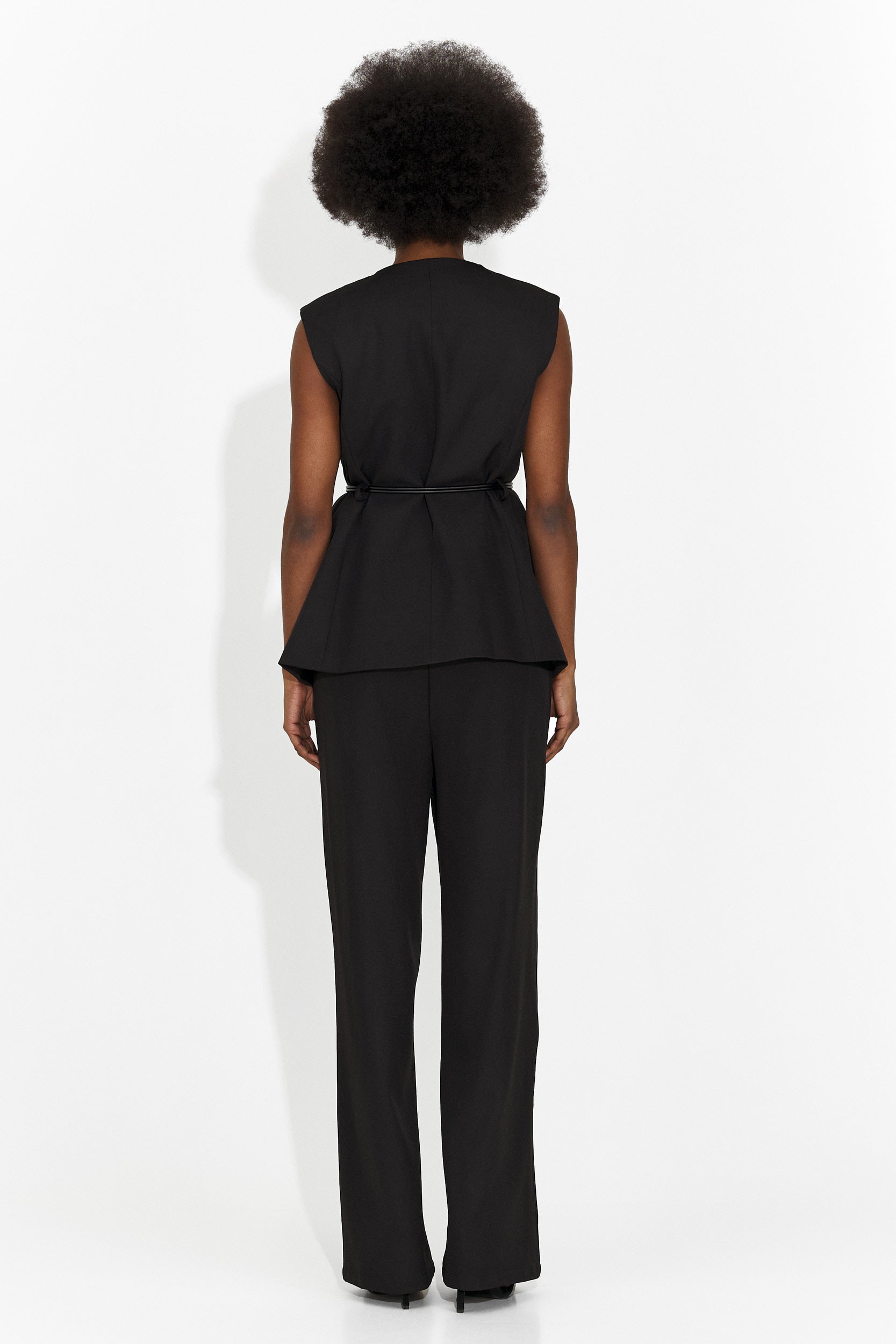 Costum dama vesta + pantaloni negru Avilma Bogas