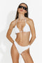 Costum de baie 2 piese alb Dovid Bogas