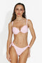 Costum de baie 2 piese roz Lawson Bogas