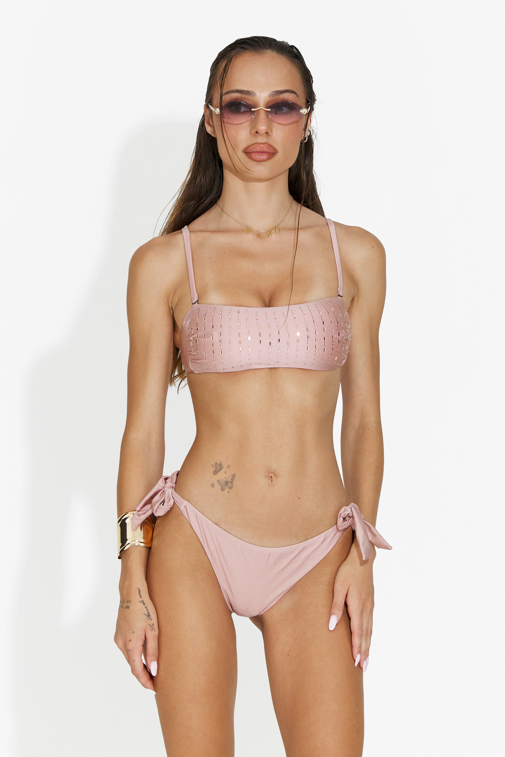 Costum de baie 2 piese roz Zoltans Bogas