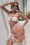 Costum de baie 3 piese alb Zazie Bogas