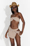 Brown Lavish Bogas 3-piece swimsuit
