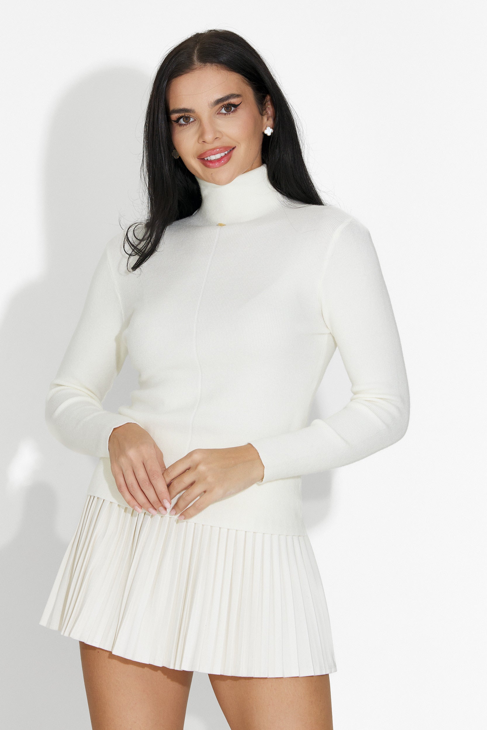 Fusta dama casual bej Nivara Bogas