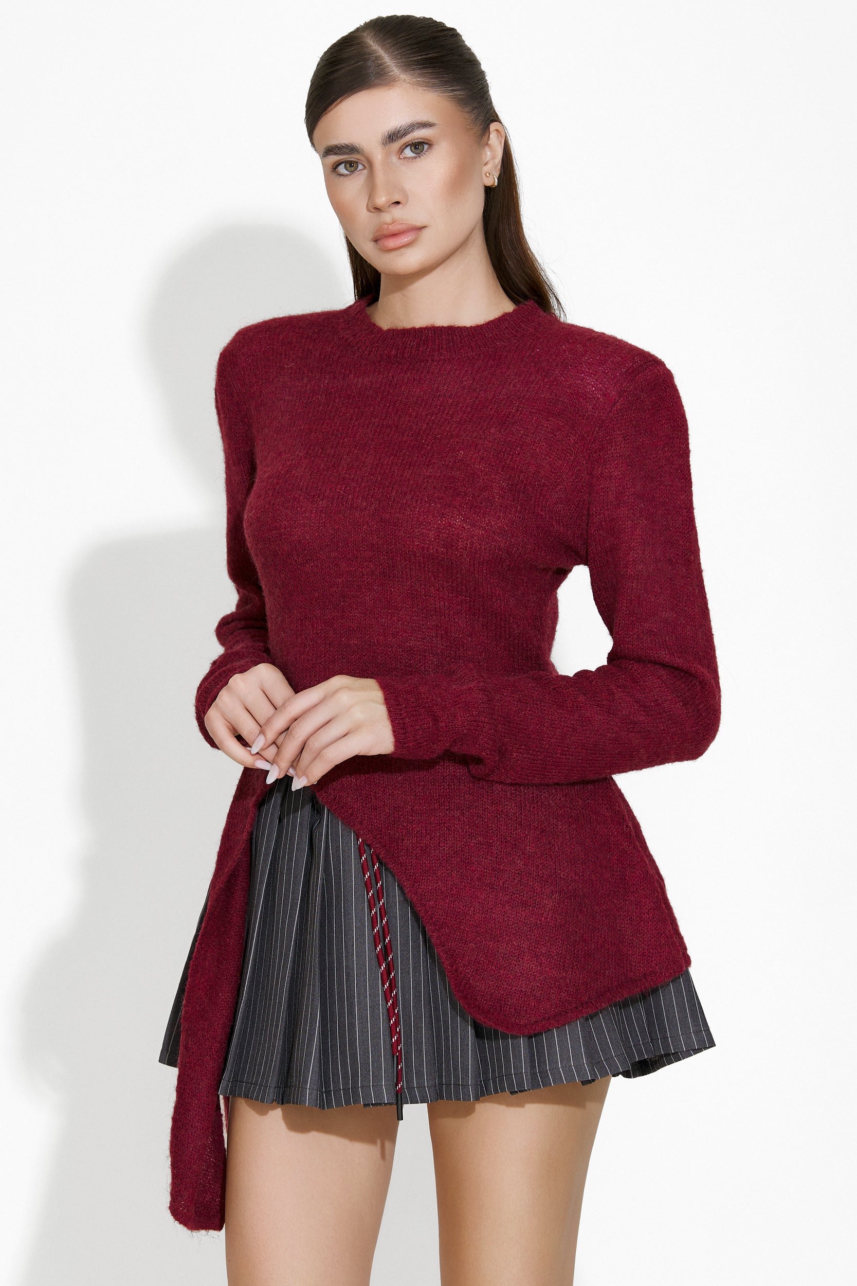 Fusta dama casual gri Claudie Bogas