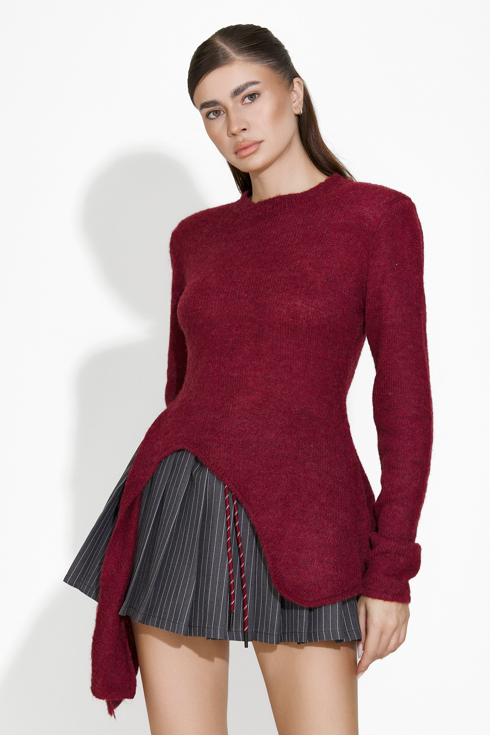 Fusta dama casual gri Claudie Bogas