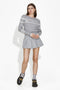 Lisie Bogas Casual Grey Skirt for Women